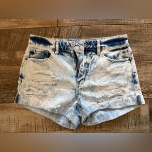 Kancan Denim Distressed Shorts Size Small